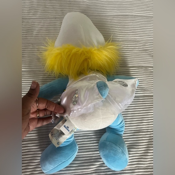 Build-A-Bear Smurfs Smurfette 18" Plush RETIRED DOLL 2013 Talking Battery Low - Picture 3 of 10